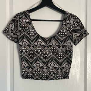 WOMENS PINK CROP TSHIRT